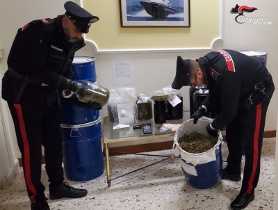 Castignano: controlli dei Carabinieri e perquisizioni, un arresto e due persone segnalate. Sequestrati 17 kg di droga