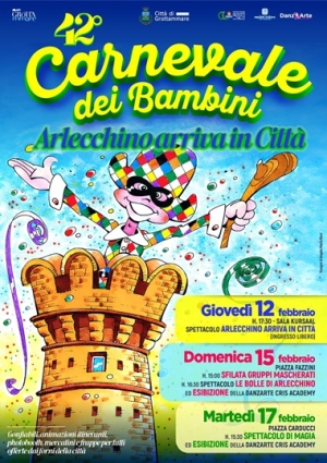 Arlecchino in citt&agrave; per il 42&deg; Carnevale dei Bambini
