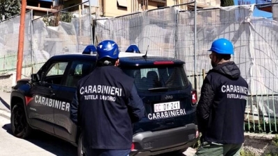 Civitella del Tronto: controlli cantieri della ricostruzione riscontrate, violazioni norme sulla sicurezza.