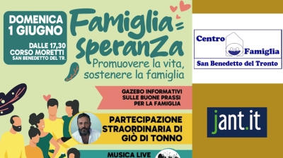 FAMIGLIA=SPERANZA promuovere la vita, sostenere la famiglia