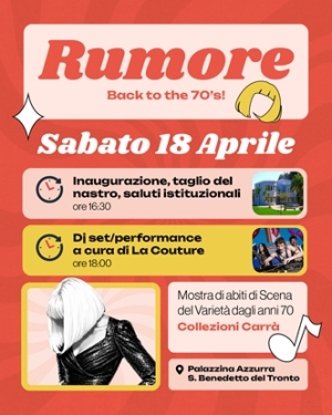 Rinvio conferenza stampa mostra 'Rumore'