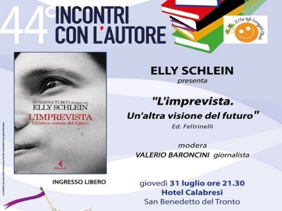 Elly Schlein presenta “L’imprevista” all’Hotel Calabresi di San Benedetto
