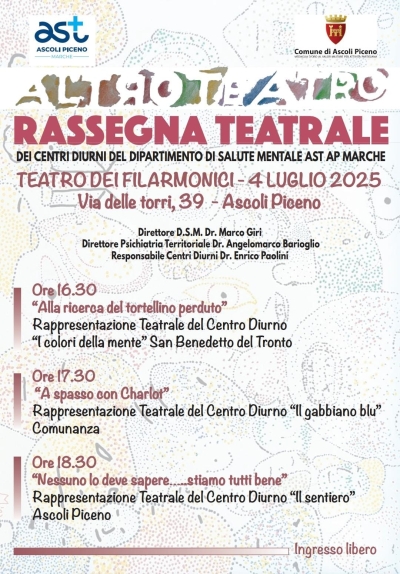 Al Teatro dei Filarmonici il gran finale della rassegna Altroteatro, il 4 luglio l'evento che unisce tutti i Centri Diurni
