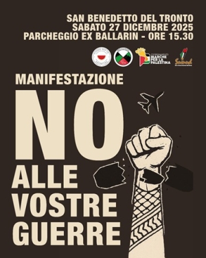 San Benedetto, manifestazione "No alle vostre guerre"