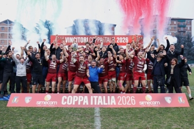 FINALE COPPA ITALIA SIMECOM 25/26, IL VALORUGBY SI AGGIUDICA IL TROFEO SUPERANDO IL PETRARCA 26-10