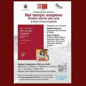 Offida, presentazione del libro &ldquo;Nel tempo sospeso. Dodici storie pi&ugrave; una&rdquo;