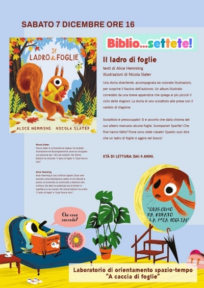 Biblio…settete! torna con “Il ladro di foglie”