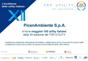 PicenAmbiente &egrave; tra le migliori 100 utility Italiane. Lo certifica la Althesys Strategic Consultants