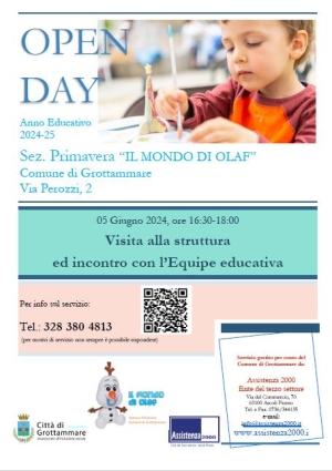 &ldquo;Il mondo di Olaf&rdquo;, open day alla sezione Primavera