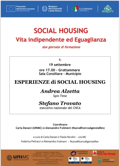 Social housing: formazione e confronto a Grottammare