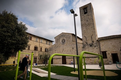 Ascoli, inaugurata la nuova piazza San Tommaso