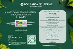 Banca del Piceno - Convegno &ldquo;Il lato complesso del green: etica, innovazione e realt&agrave;&rdquo;