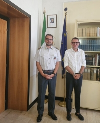 Il nuovo Comandante provinciale della Guardia di Finanza in visita Provincia  Cordiale incontro col Presidente Loggi   Il Presidente della Provincia Sergio Loggi ha incontrato stamane, a Palazzo San Filippo, il nuovo Comandante provinciale della Guar