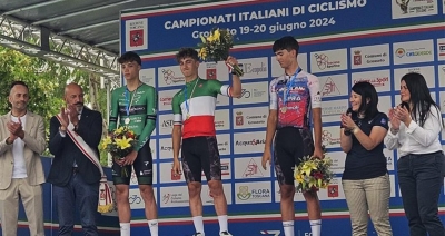 Ai Tricolori a cronometro Allievi, marchigiani al top con la vittoria di Tommaso Cingolani e il terzo posto di Edoardo Fiorini
