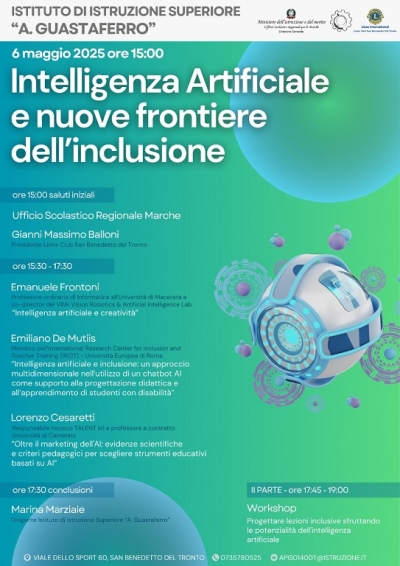 Al “Guastaferro”, il convegno “Intelligenza artificiale e nuove frontiere dell’inclusione”