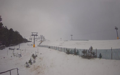 Prima abbondante nevicata sulle piste di Frontignano