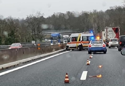 Incidente in A14 all'altezza di Civitanova Marche
