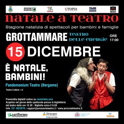 E’ in arrivo la seconda data della stagione di teatro per bambini e famiglie NATALE A TEATRO